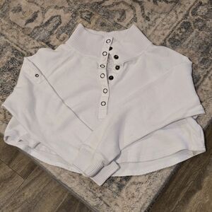 Free People Cropped Sweatshirt